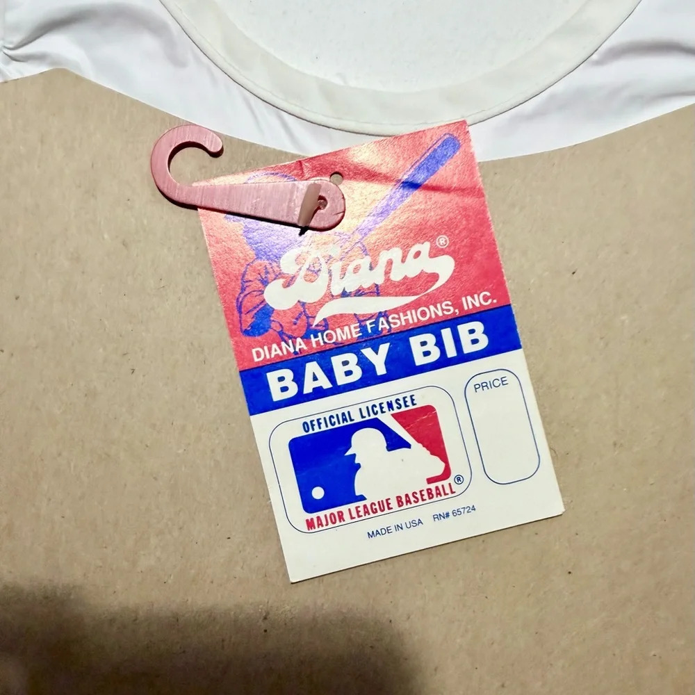 Vintage 80s Cincinnati Reds Baby Bib Jersey NWT Velcro MLB Rare